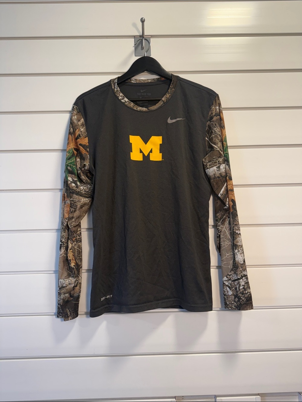 University of Michigan Nike Camo Long Sleeve